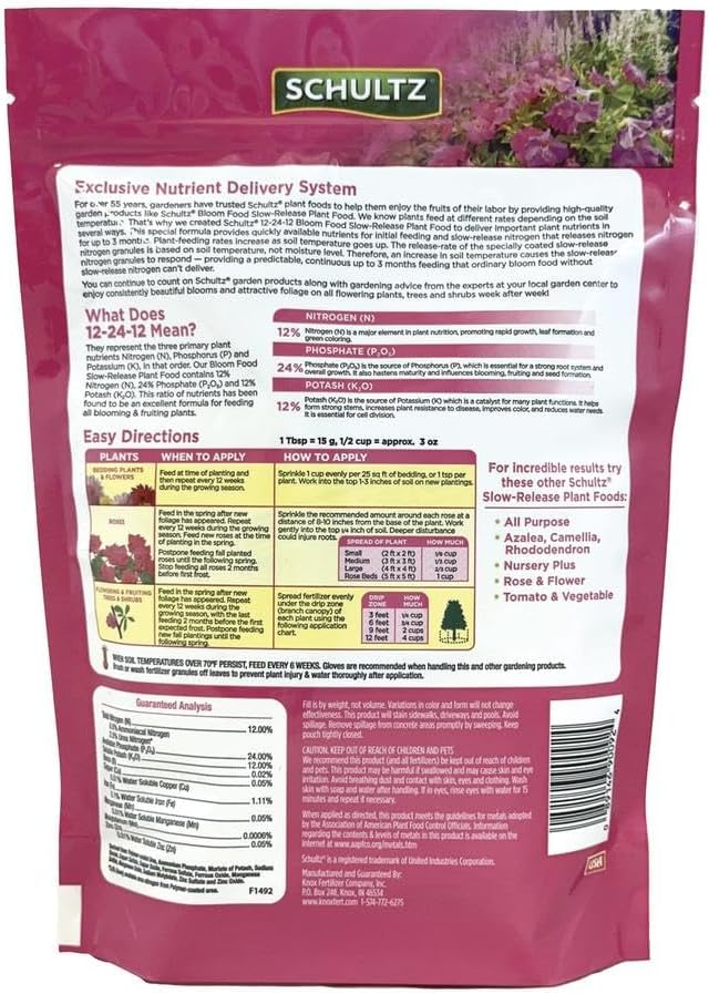 Schultz 018065 Spf48270 Slow-Release Bloom Fertilizer 3.5 Lbs, 56 Ounce