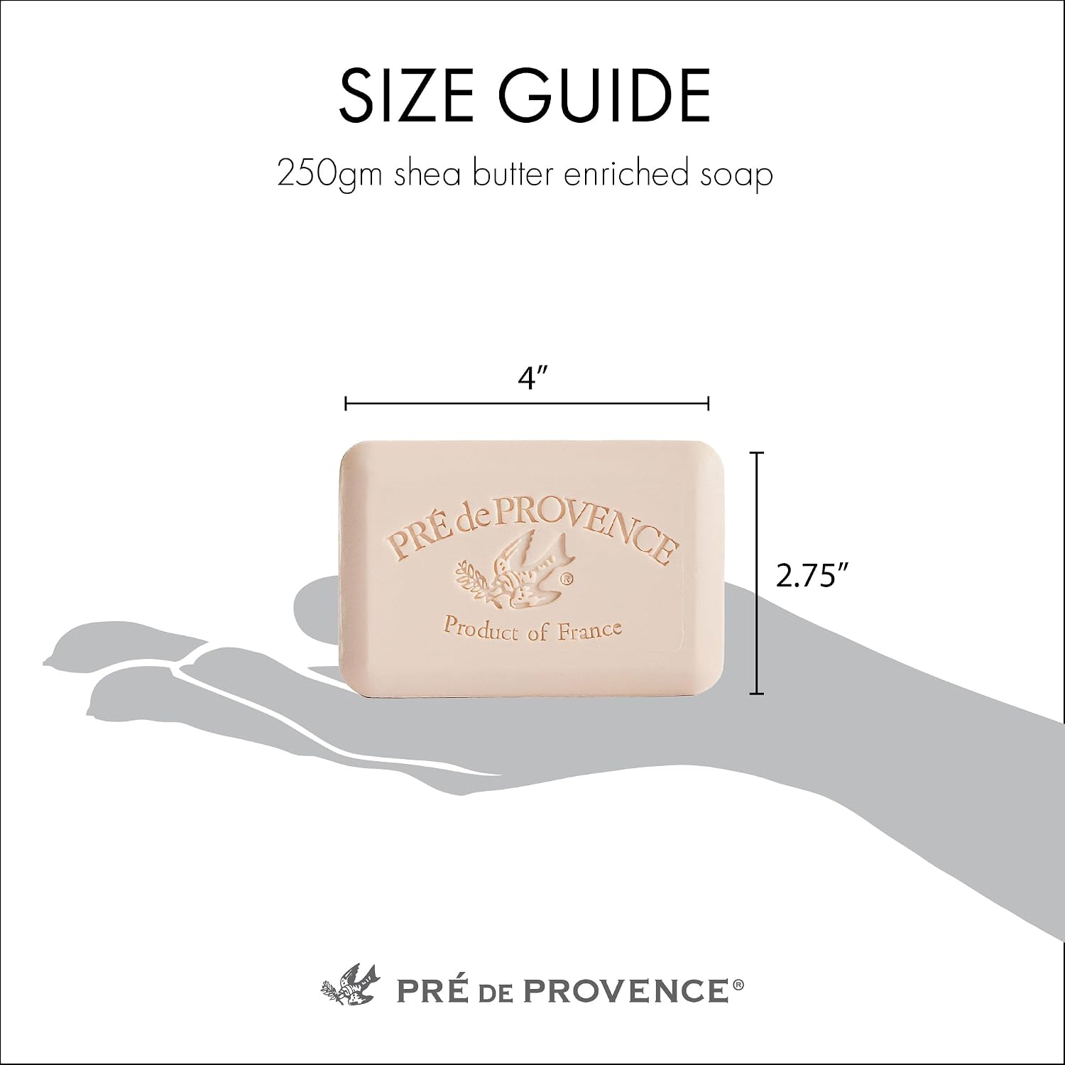 Pre de Provence Artisanal Soap Bar, Enriched with Organic Shea Butter, Natural French Skincare, Quad Milled for Rich Smooth Lather, 8.8 Ounce, Ocean Air