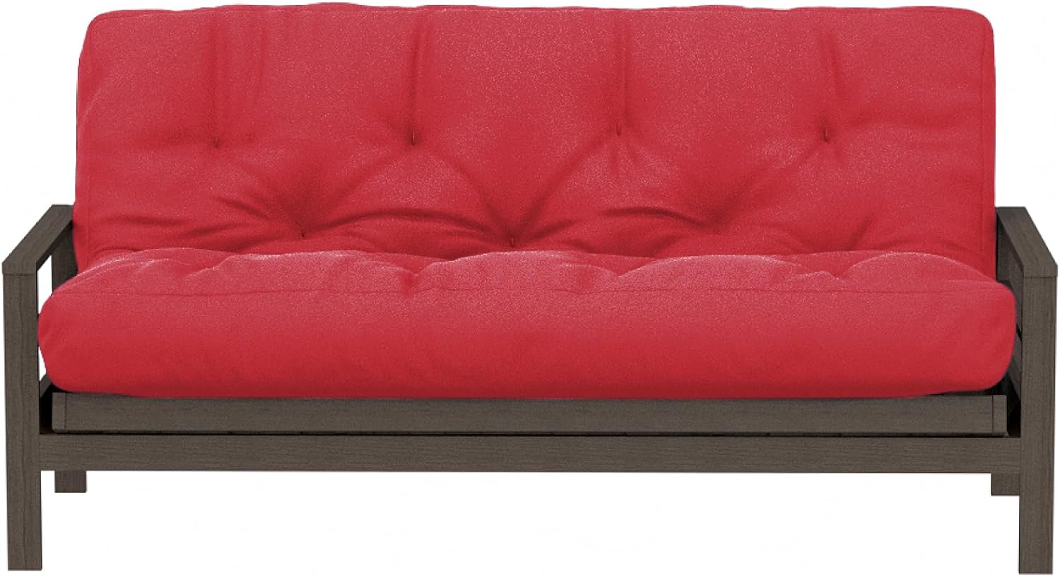 Royal Sleep Products by The Futon Factory 12 inch Foam Futon Mattress - Solid Black Fabric - Full Size - CertiPUR Certified Foams - Made in USA - (Frame not Included)