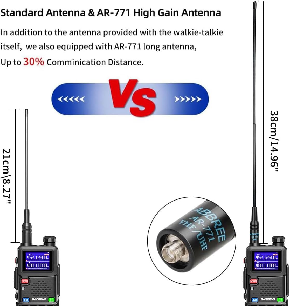 Baofeng Radio Ham Radio Handheld UV-5R Upgrade Long Range Rechargeable AR-5RM 10W NOAA Weather Emergency Tactical Two Way Radio with Programming