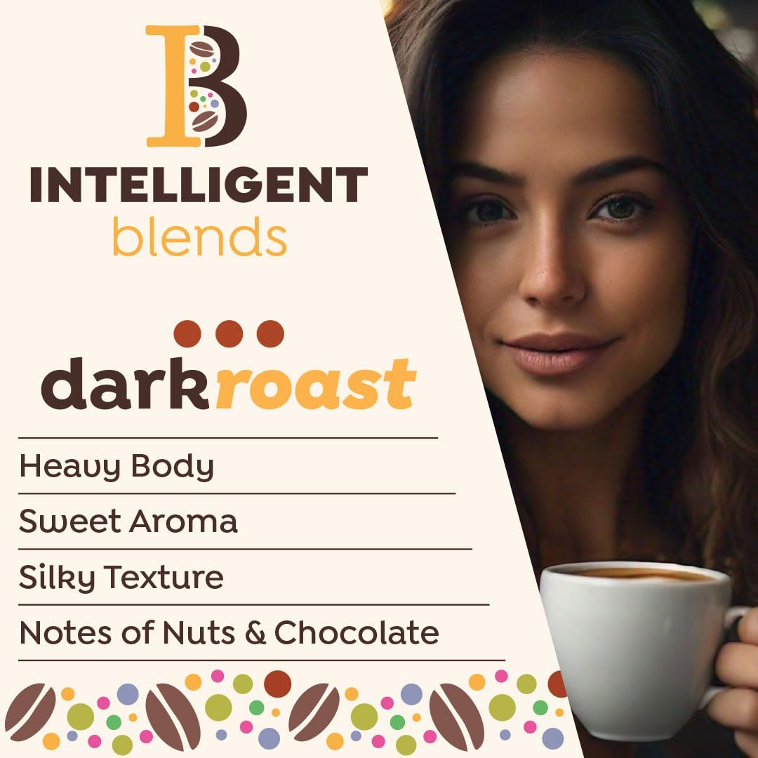 Intelligent Blends Dark Roast Coffee Pods 100ct Keurig Compatible