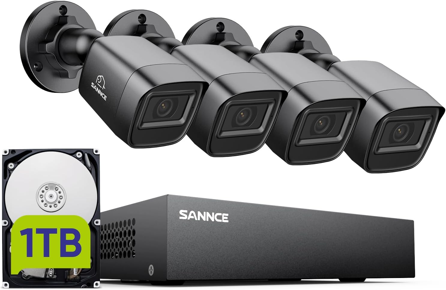 SANNCE 5MP 8 Channel Security Camera DVR, H.264+ Hybrid 5-in-1 Surveillance DVR Recorder, Supports 2MP TVI AHD CVI CVBS Analog IP Security Cameras, Remote Access, Motion Alert (NO Hard Drive)