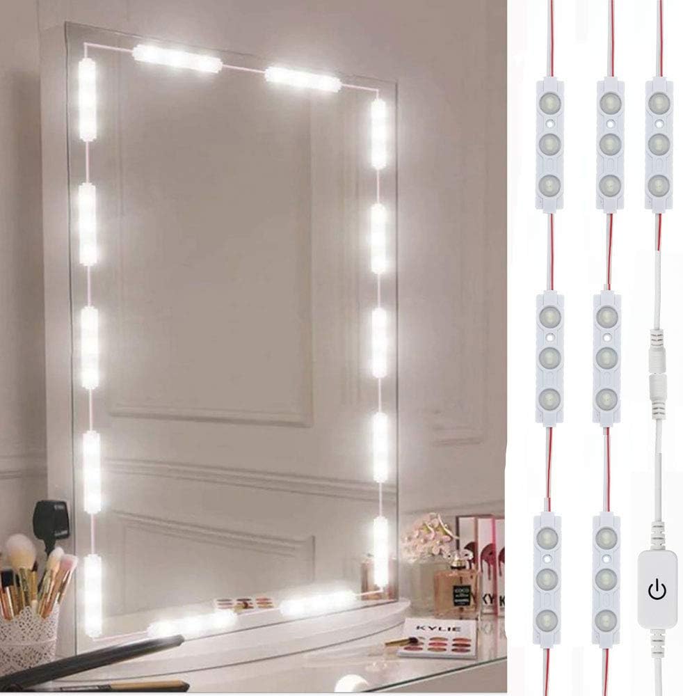 Led Vanity Mirror Lights, Hollywood Style Vanity Make Up Light, 10ft Ultra Bright White LED, Dimmable Touch Control Lights Strip