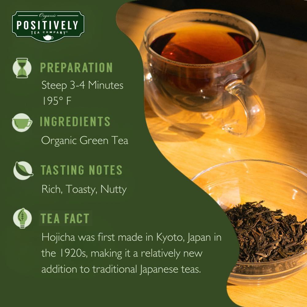 Organic Positively Tea Company, Pinhead Gunpowder Green Tea, Loose Leaf, 16 Ounce