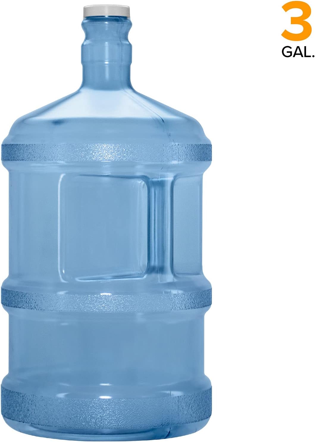 Geo Sports Bottles Polycarbonate Plastic Reusable Water Bottle Container (3 Gallon)