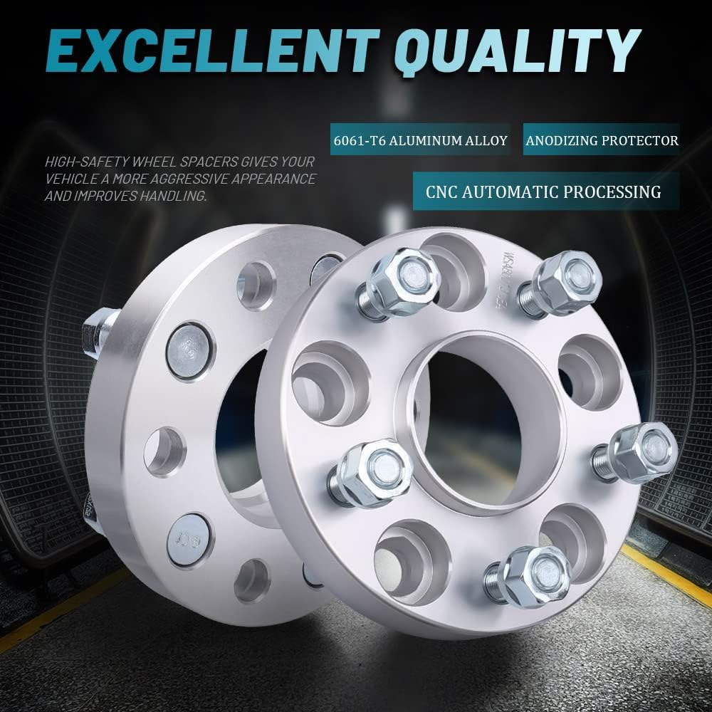 IRONTEK 5x114.3mm Wheel Spacers Fit Nissan Infiniti (M12x1.25, 66.1 Hub Bore) for Nissan 370Z, 350Z, 300ZX, Maxima, Sentra, for Infiniti FX35, FX45