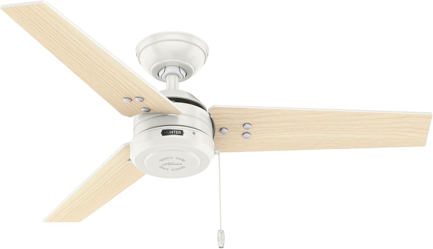 Hunter Cassius, Outdoor or Indoor, Ceiling Fan, 44 inch, Matte Black