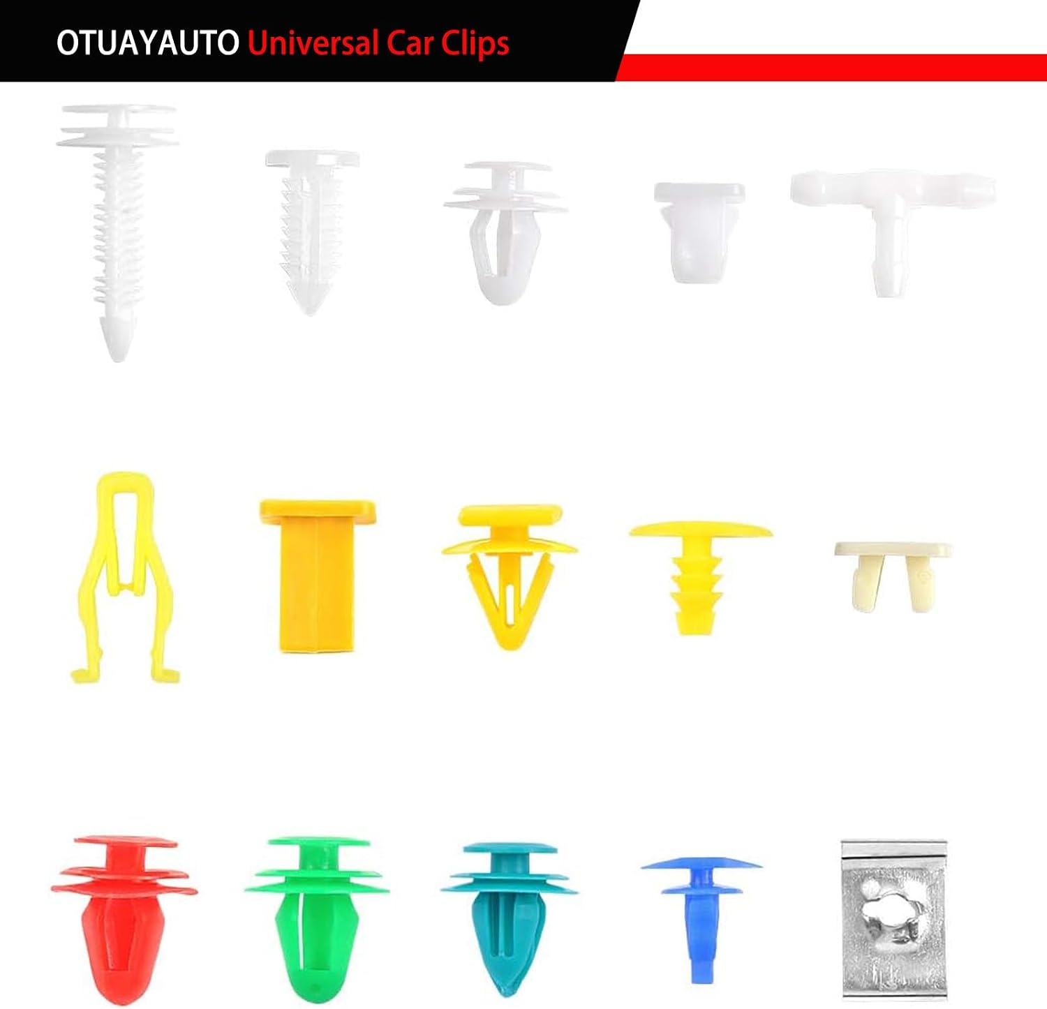 OTUAYAUTO 245 PCS Fender Clips Car Clips Bumper Plastic Rivets