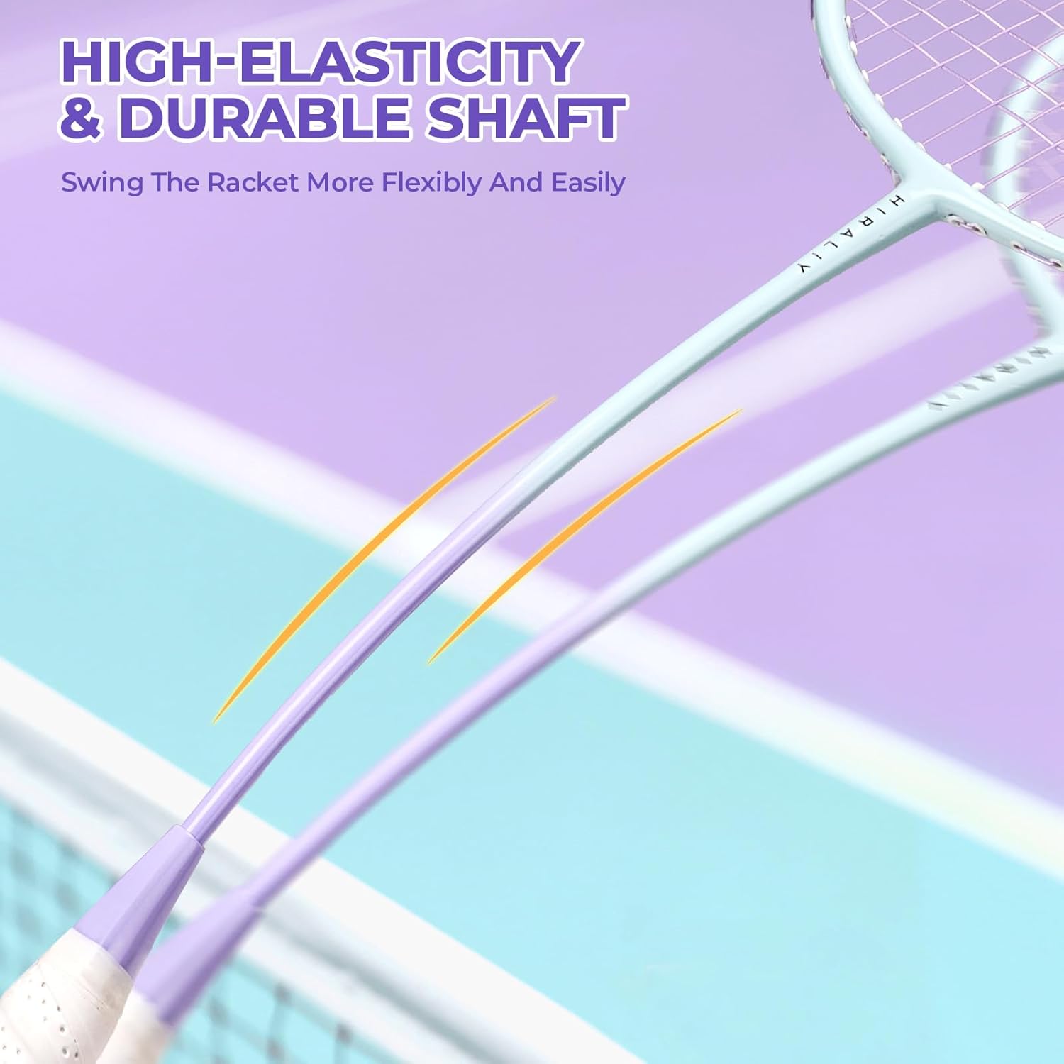 HIRALIY Badminton Rackets Includ 2/4 Rackets, 6/12 Birdies, 1 Carrying Bag