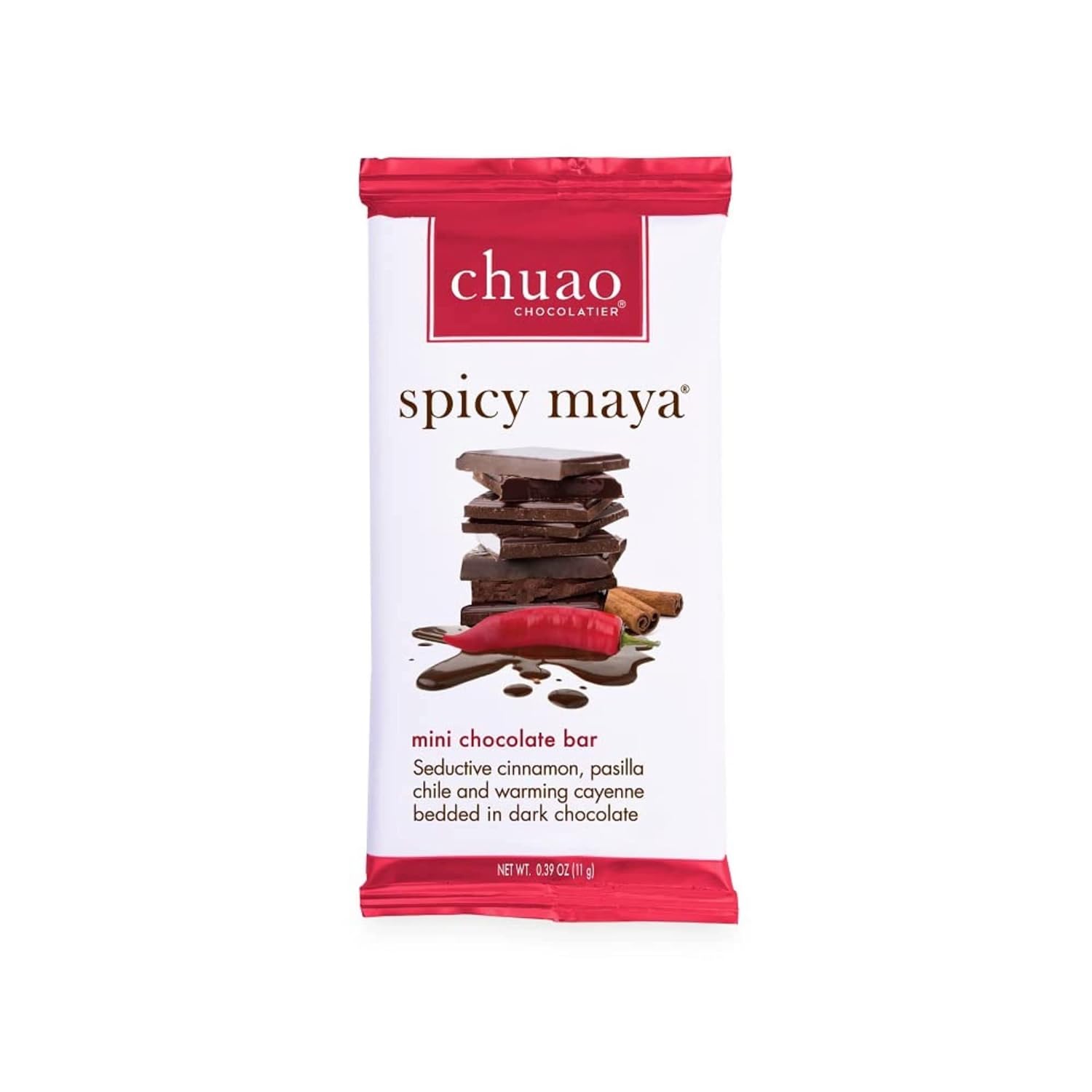 Chuao Chocolatier Salted Chocolate Crunch Dark Chocolate Mini Gourmet Chocolate Bar, 24-Ct. (0.39 oz. each)