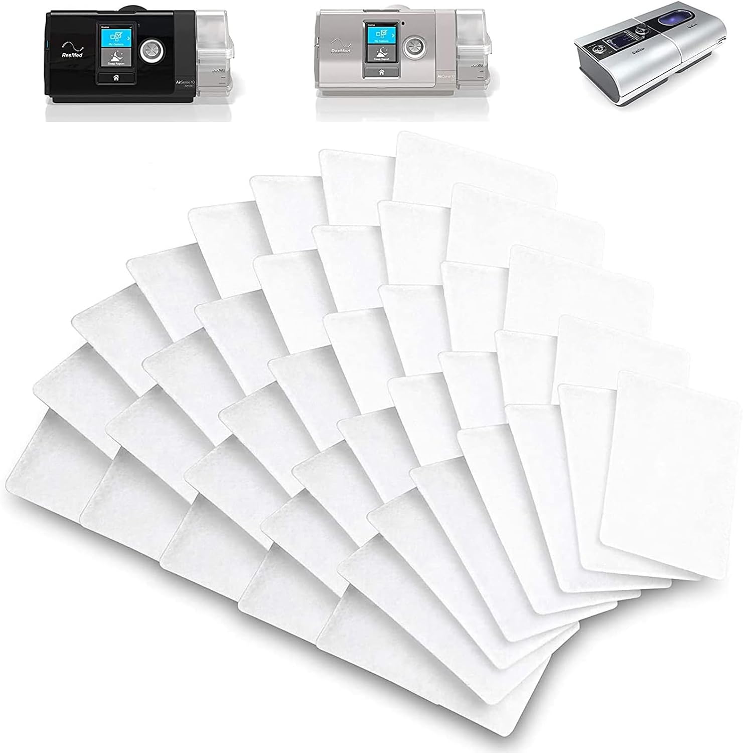 Universal Remsed CPAP Filter for ResMed AirSense 10 (40 Packs), ResMed AirCurve 10, ResMed S9, AirStart, Series CPAP Machines