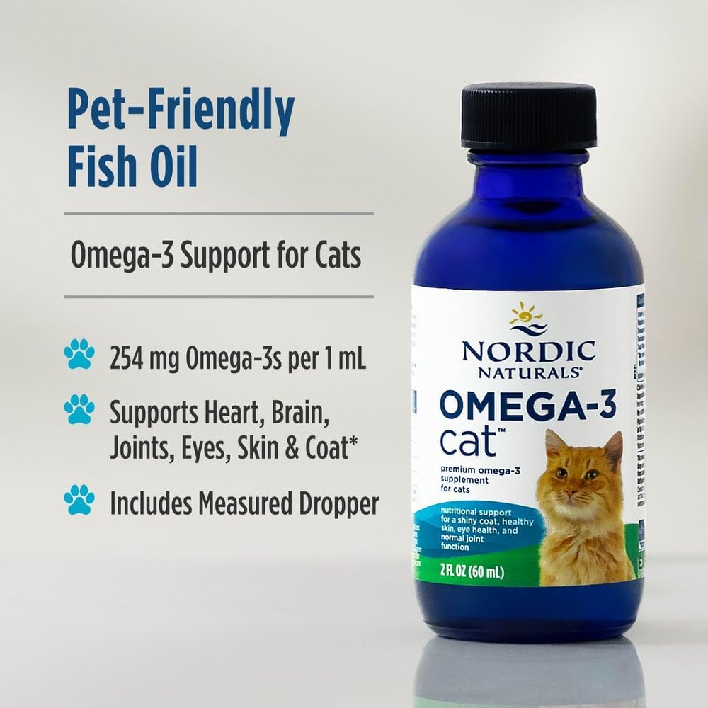 Nordic Naturals Omega-3 Fish Oil for Cats, w/EPA & DHA, Liquid - 2oz