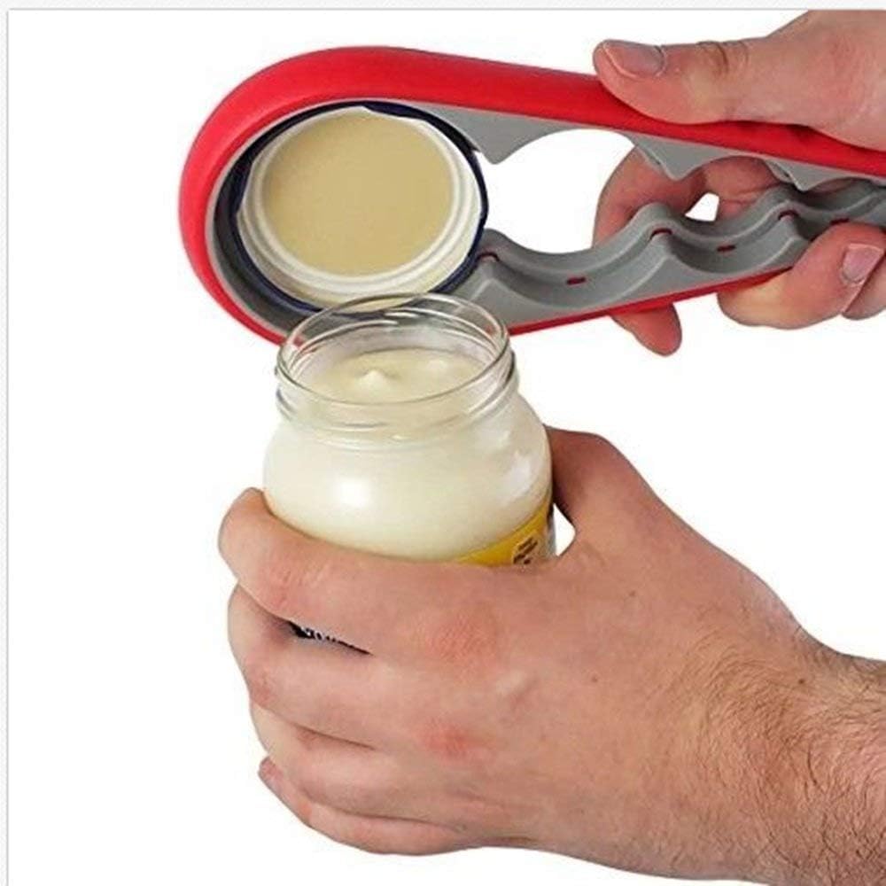 2 pcs Multi-Purpose Colourful Adjustable Rubber Strap Wrench Grip/Tighten Bottle Jar Can Opener for Small Hands