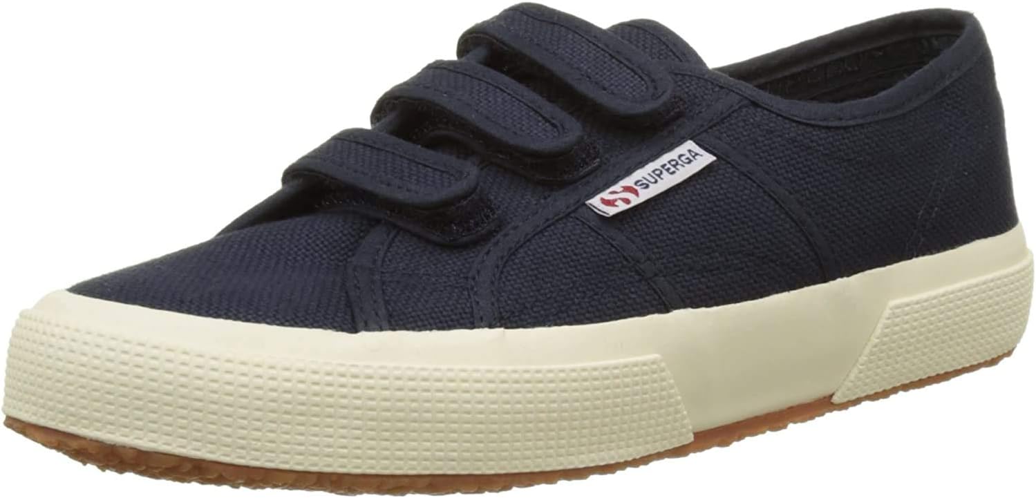 Superga Unisex 2750 Cot3strapu Cotton Canvas Sneakers with Touch Strap Fastening