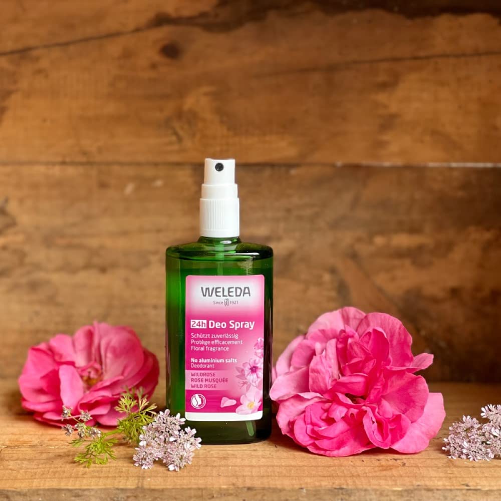 Weleda Wild Rose 24h Deodorant Spray, 3.4 Ounce