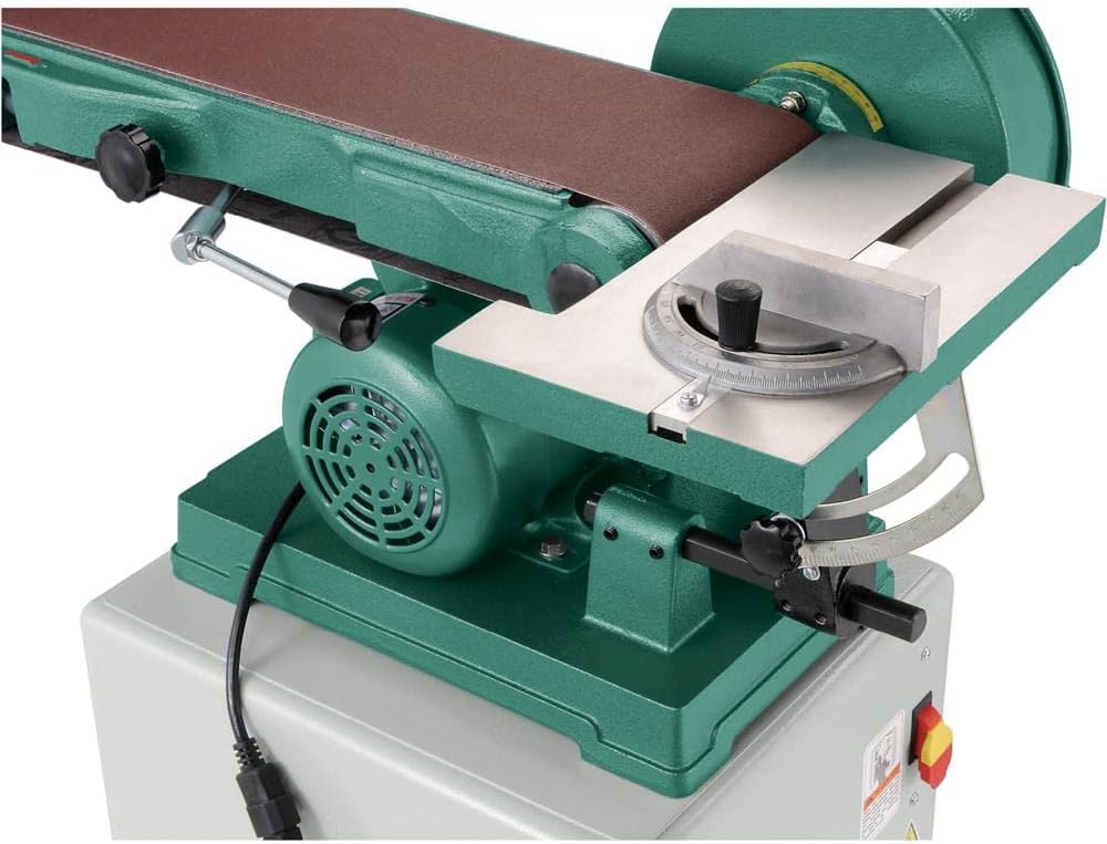 Grizzly Industrial G1014ZX - 6" x 48" Belt/9" Disc Combo Sander with Cabinet Stand