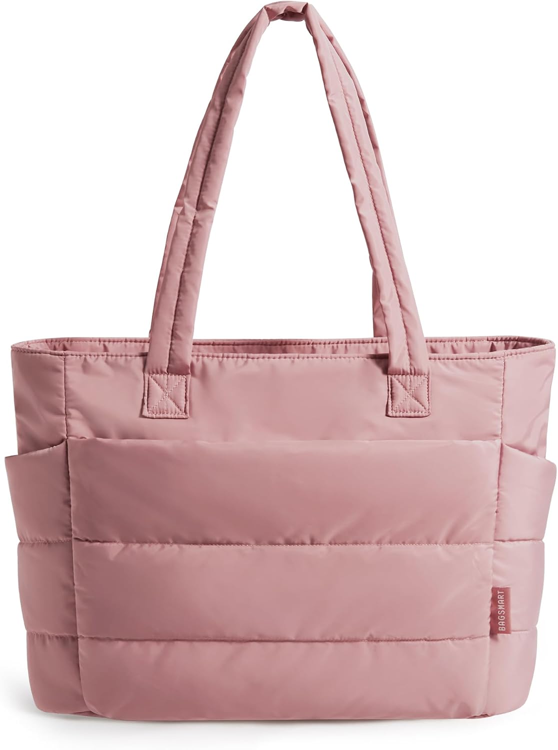 BAGSMART Tote Bag for Women, Lightweight Puffy Tote Bag with Compartments Shoulder Bag Handbag for Travel, Work, Gym | Lightweight