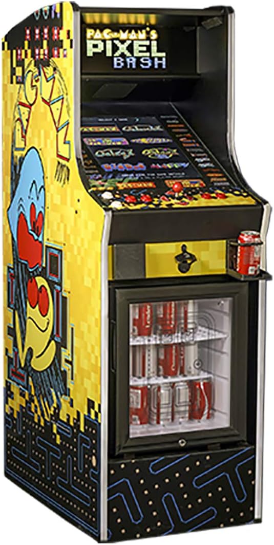 Pac-Man Pixel Bash Arcade Game Machine with Chill Cabinet