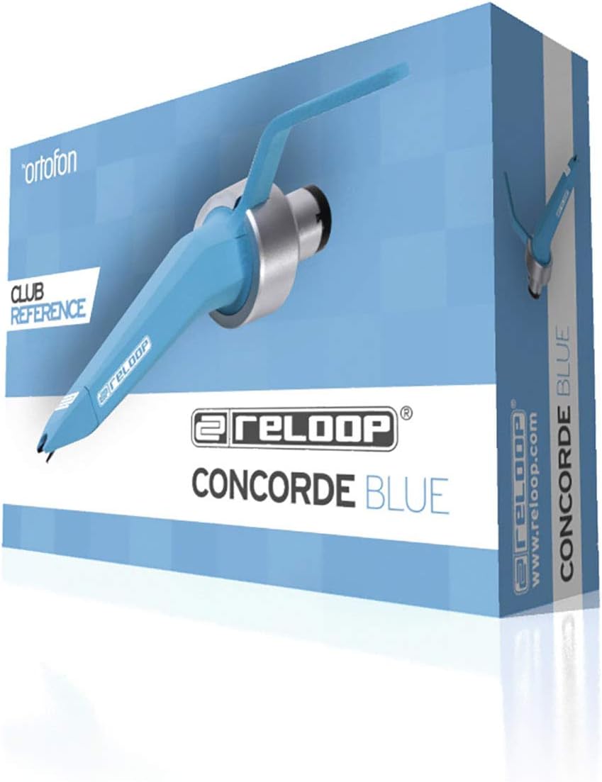 Reloop Concorde Black (by Ortofon) Turntable Cartridge for DJ, Black