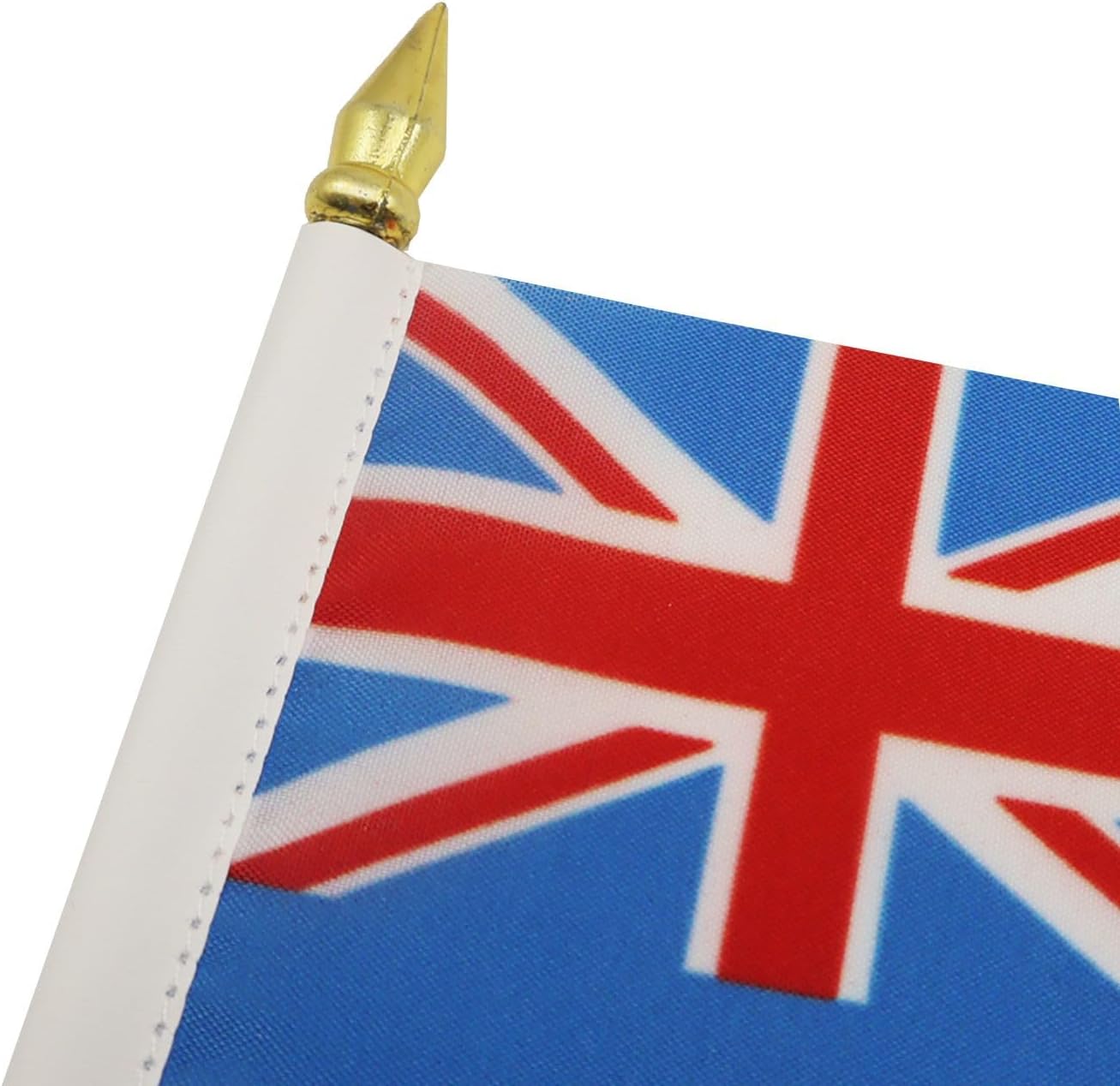 AZ FLAG Nicaragua Table Flag 4x6 in 100D Polyester Plastic Base | Indoor use Nicaraguan 15x10 cm desk flag stitched finish with reinforced edges with plastic pole and gold finial