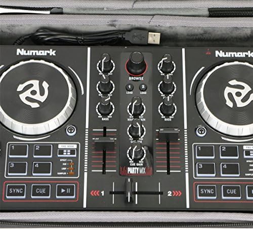 co2CREA Hard Case replacement for Numark Party Mix II DJ Controller | Portable Travel Storage Box