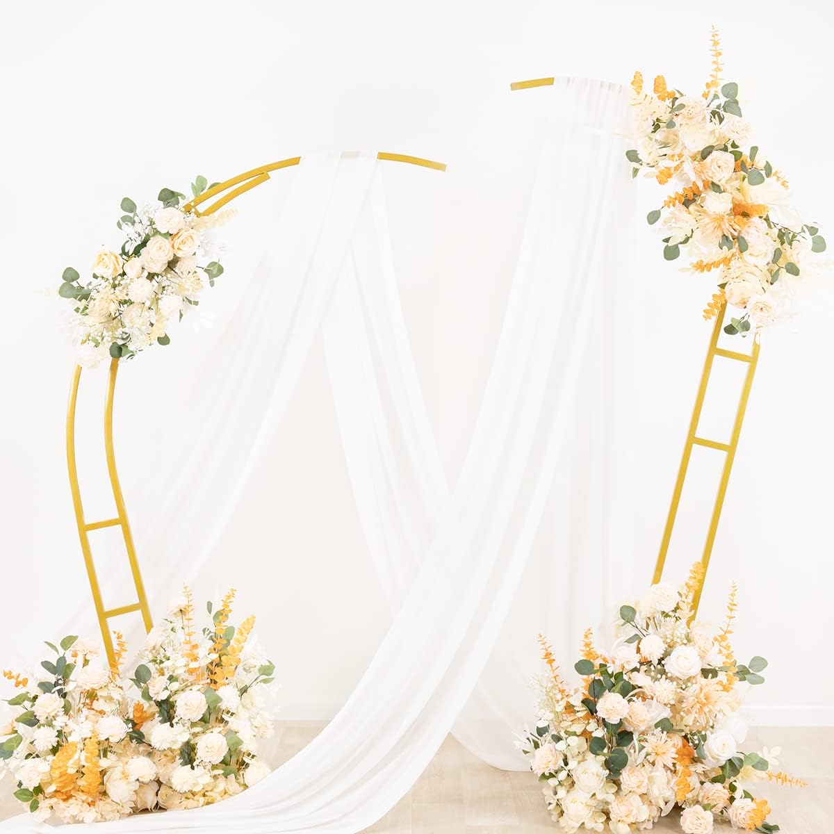 Wedding Arch Draping Fabric Sheer Chiffon Curtain Drape Wedding Party Decor