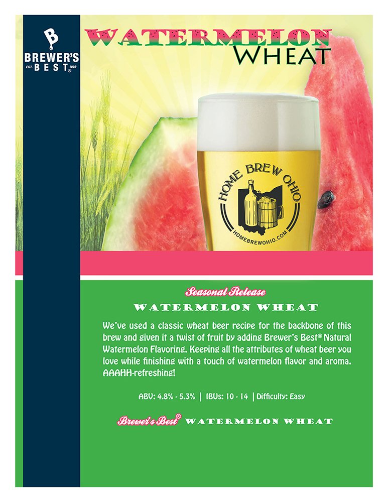 Brewer's Best Watermelon Wheat Beer Ingredient Kit Makes 5 Gallons
