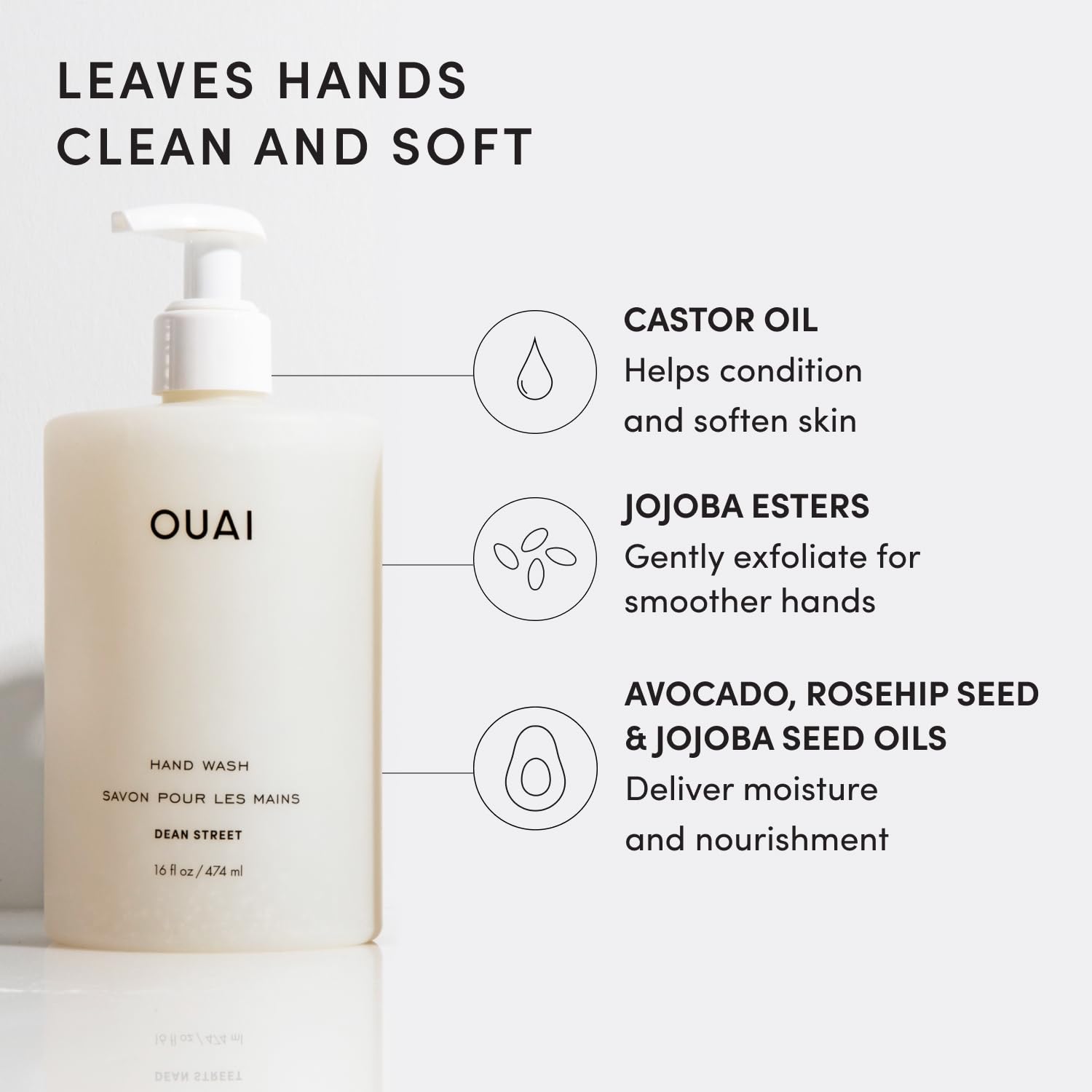 OUAI Hand Wash Full Size - Dean Street (16 Fl Oz)