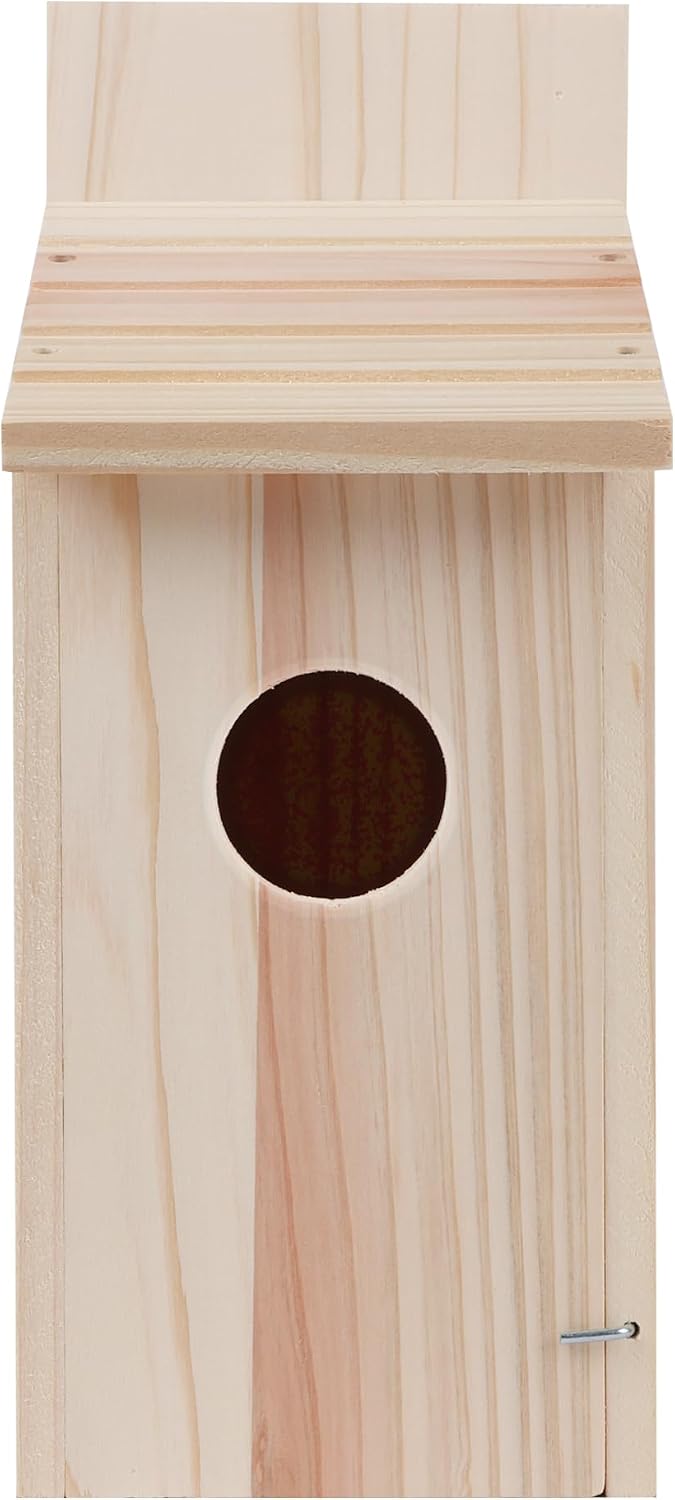 Cedar Blue Bird Box House,Hummingbird Wren Chickadee House, Assembled,1Pcs