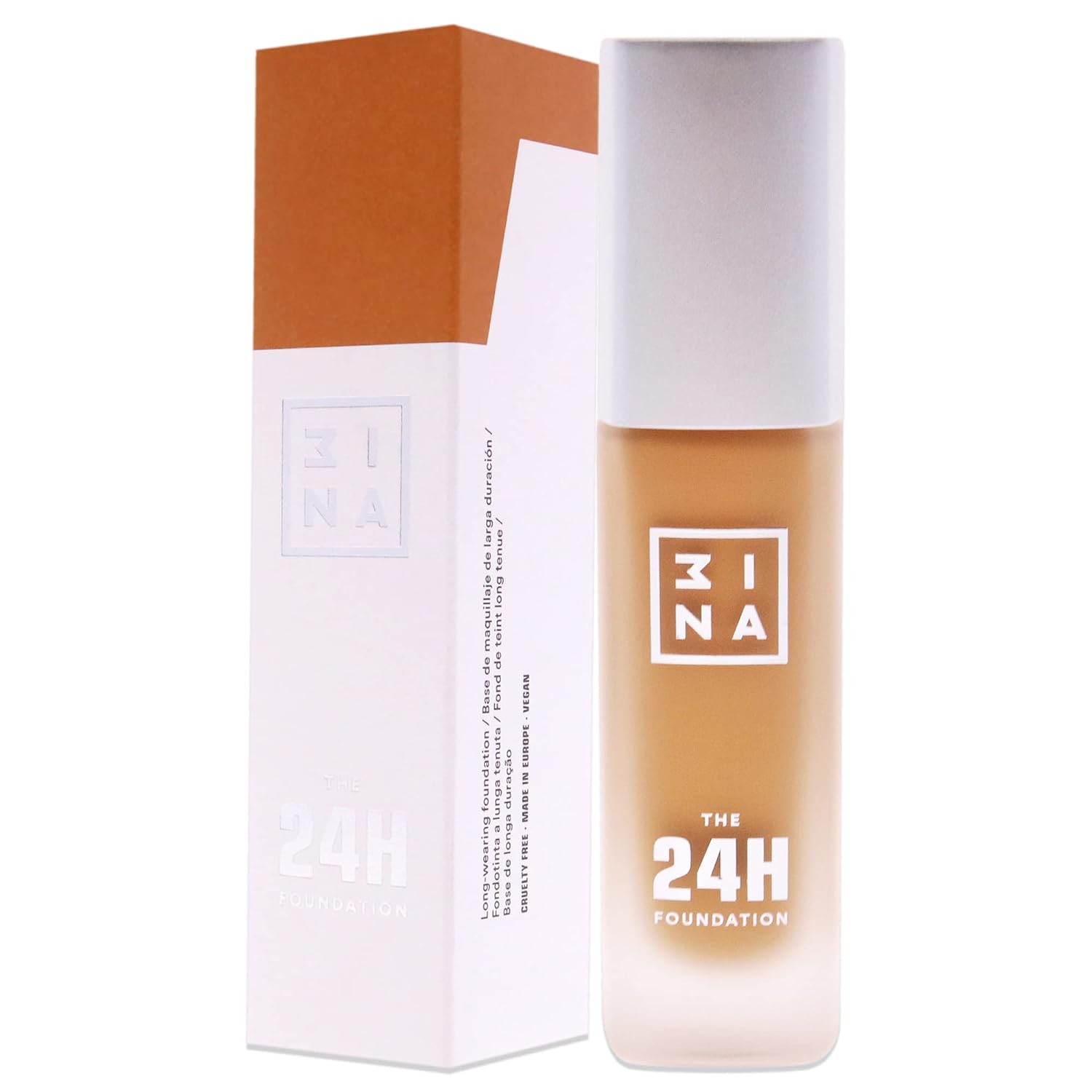 3INA The 3-in-1 Foundation – Liquid Foundation with SPF 15 – 12-Hour, Light to Medium Coverage – Skincare, Concealer, Coverage in One – 213 – 1.01 oz