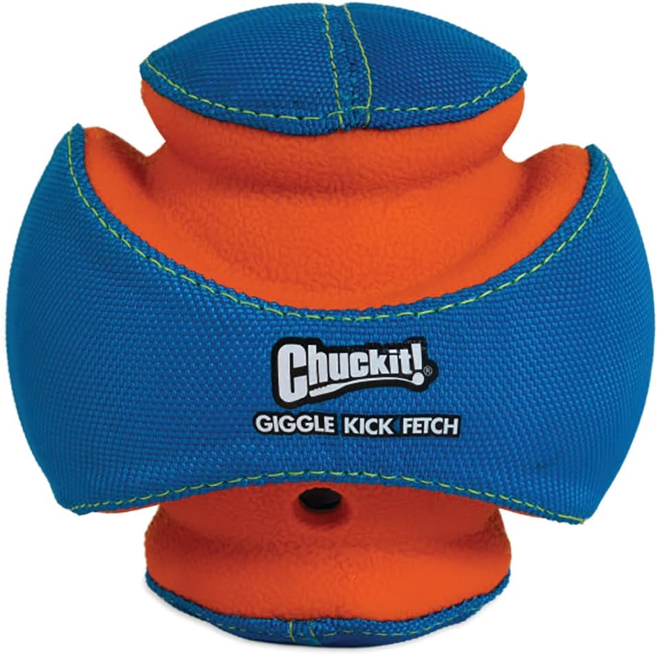 Chuckit! Kick Fetch Ball Dog Toy, Floats in Water, Large 8 Inch Diameter | Durable rubber and foam build, interactive play design, great for pool or lake sessions, built for big breed dogs each day
