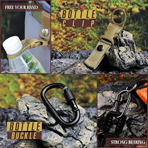 Survival Kit 14 in 1, Gifts for Men Dad Husband, Emergency Survival Gear and Equipment, Anniversary Birthday Gifts for Him Boyfriend, Hunting Fishing Camping Accessories