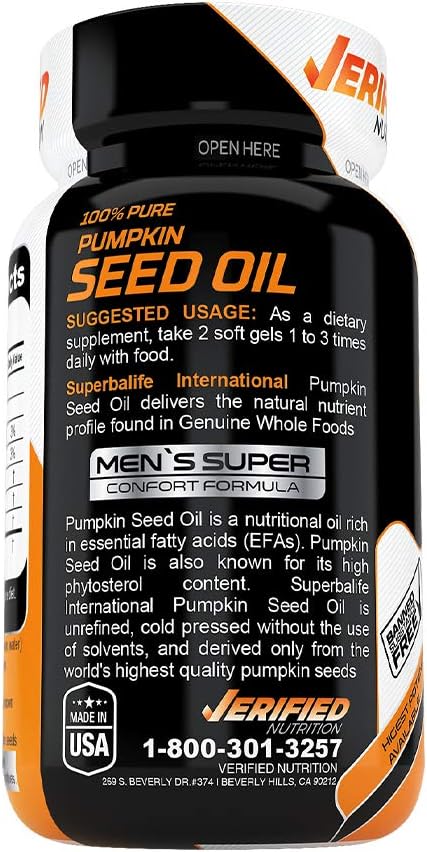 1 Month 100% Pure Pumpkin Seed Oil