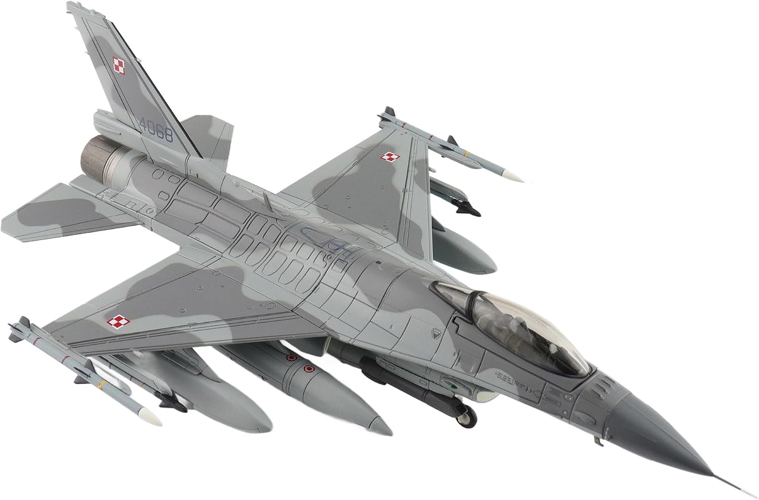 Hobby Master | 1:72 Scale Diecast Military Aircraft Replica | F-16C Polish Air Force 4068, 32. Baza Lotnictwa Taktycznego, Łask