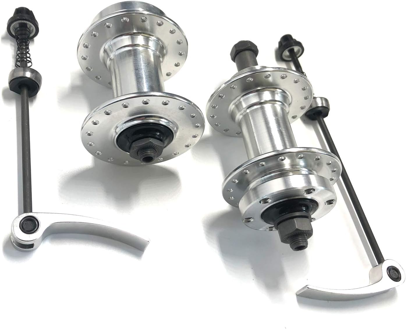 Bike Wheel Part Bicycle hub, Bike Hub 36 Hole, Quick Release,Alum,One Pair,100mm x135mm Front Width and Rear Width