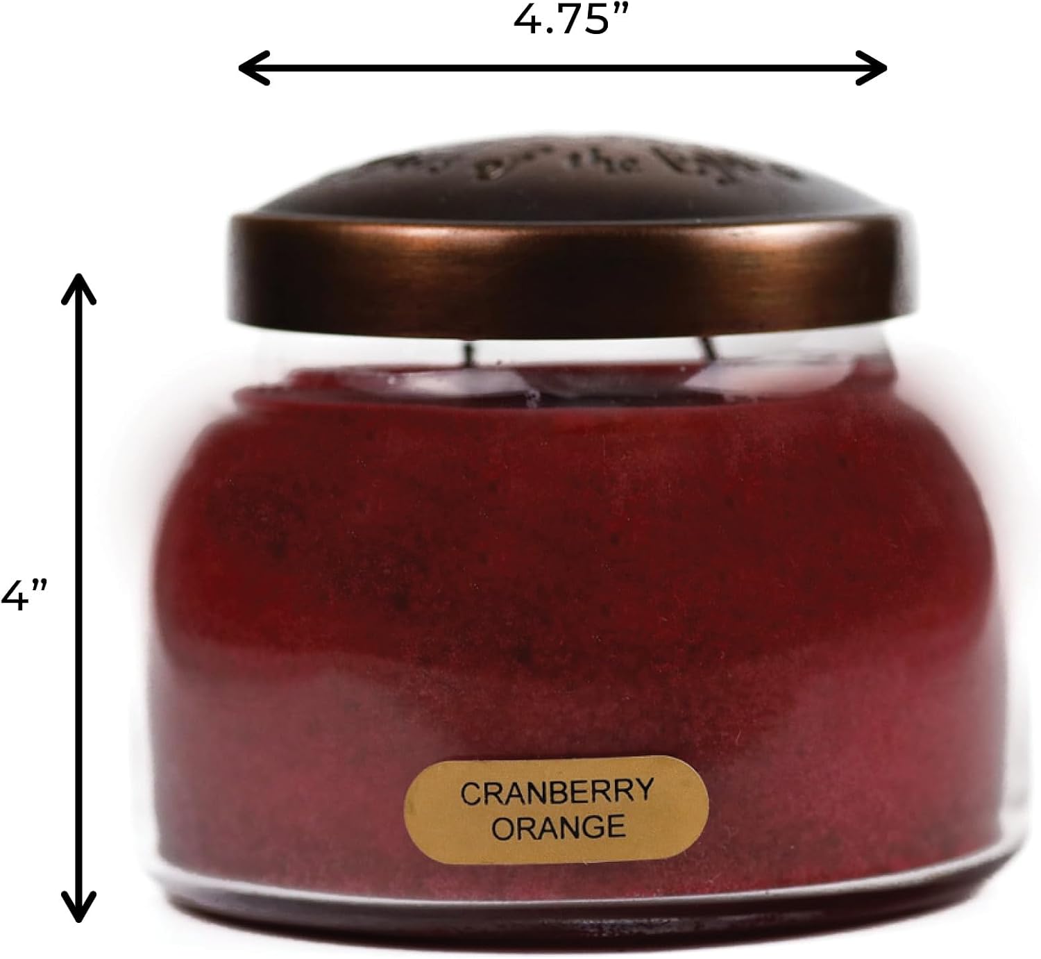 A Cheerful Giver - Juicy Apple - 34oz Papa Scented Candle Jar with Lid - Keepers of the Light - 155 Hours of Burn Time, Gift for Women, Red | Long Lasting Aromatherapy Candle with up to 155 Hours of Burn Time - Gift Ready (34oz)