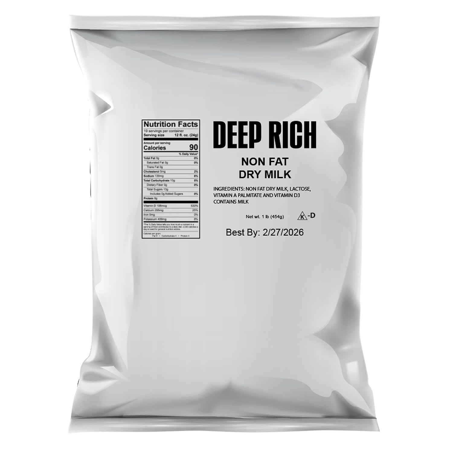 DEEP RICH Nonfat Dry Milk 1 lb