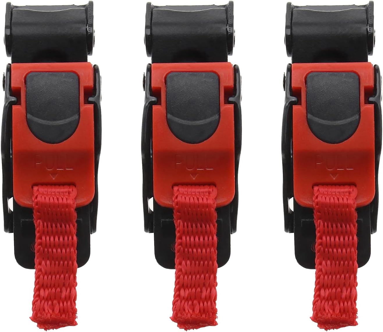 3x Motorcycle Helmet Quick Release Speed Clip Chin Strap Pull Buckle Plastic Applicable bandwidth 20mm