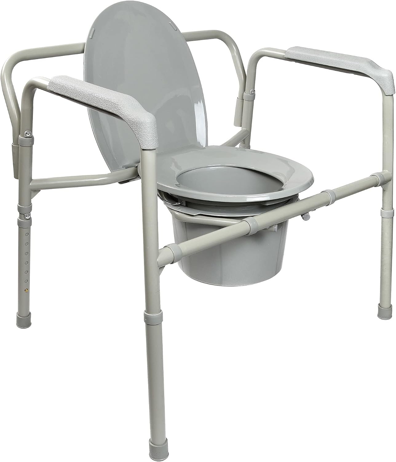 McKesson Heavy-Duty Folding Bariatric Commode Chair with, 13 3/4 in, 1 ct | Seat Width