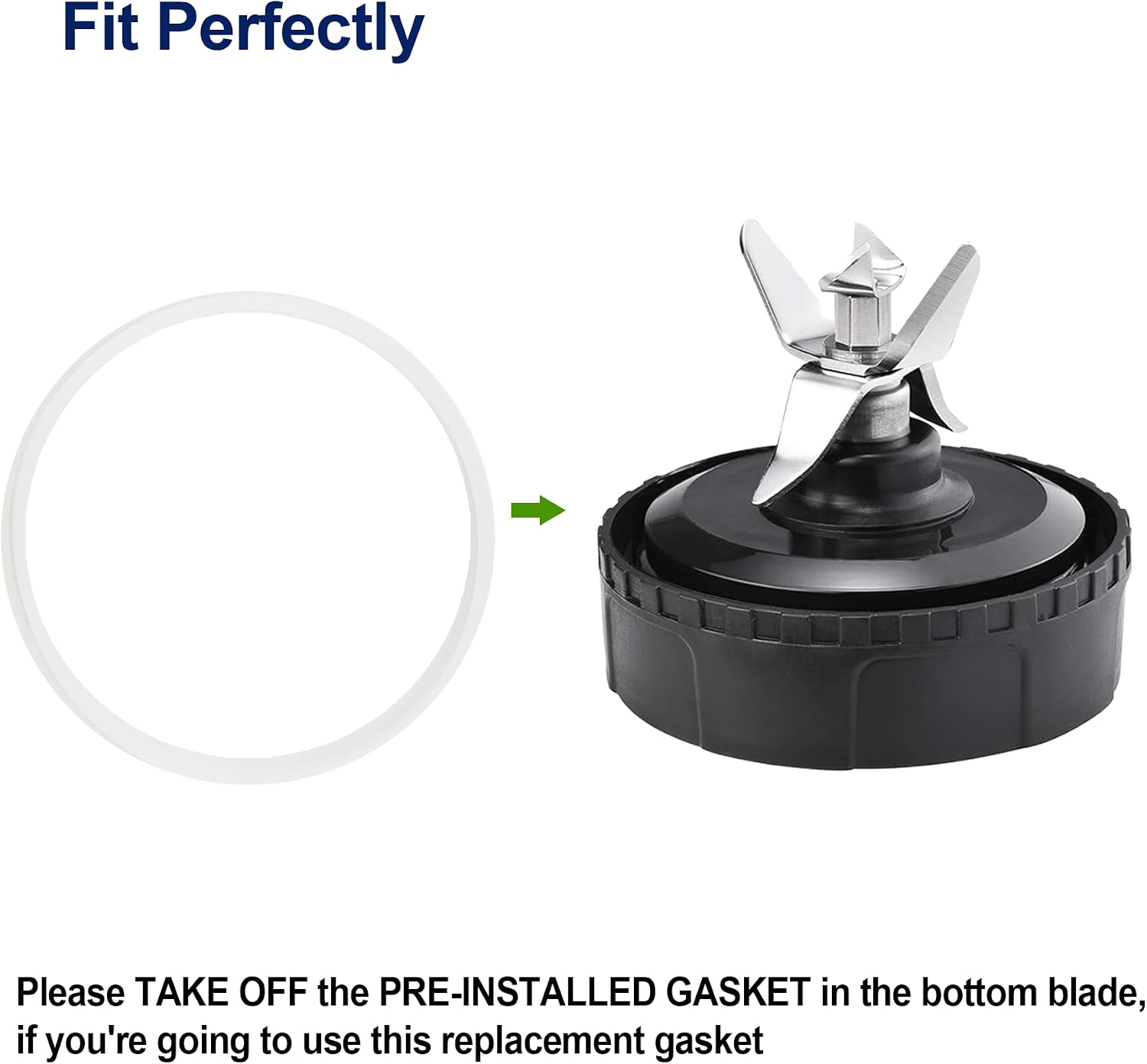 Blender Cups Fit for Ninja, Replacement Parts 16OZ Cups with Lids
