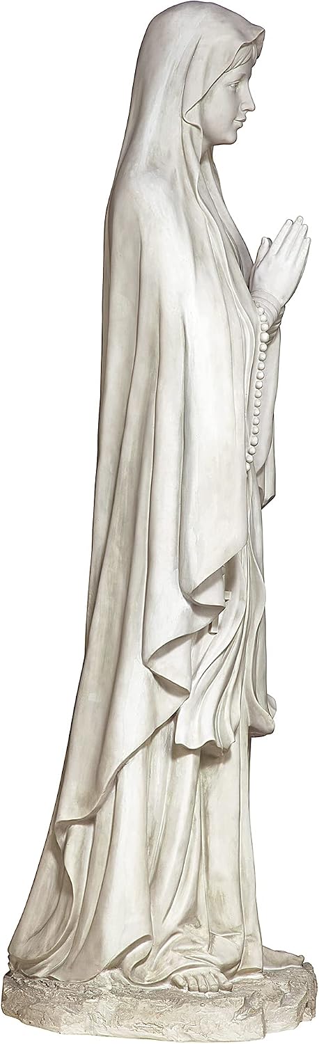 Design Toscano KY1314 Life Size Blessed Virgin Mary Statue,antique stone