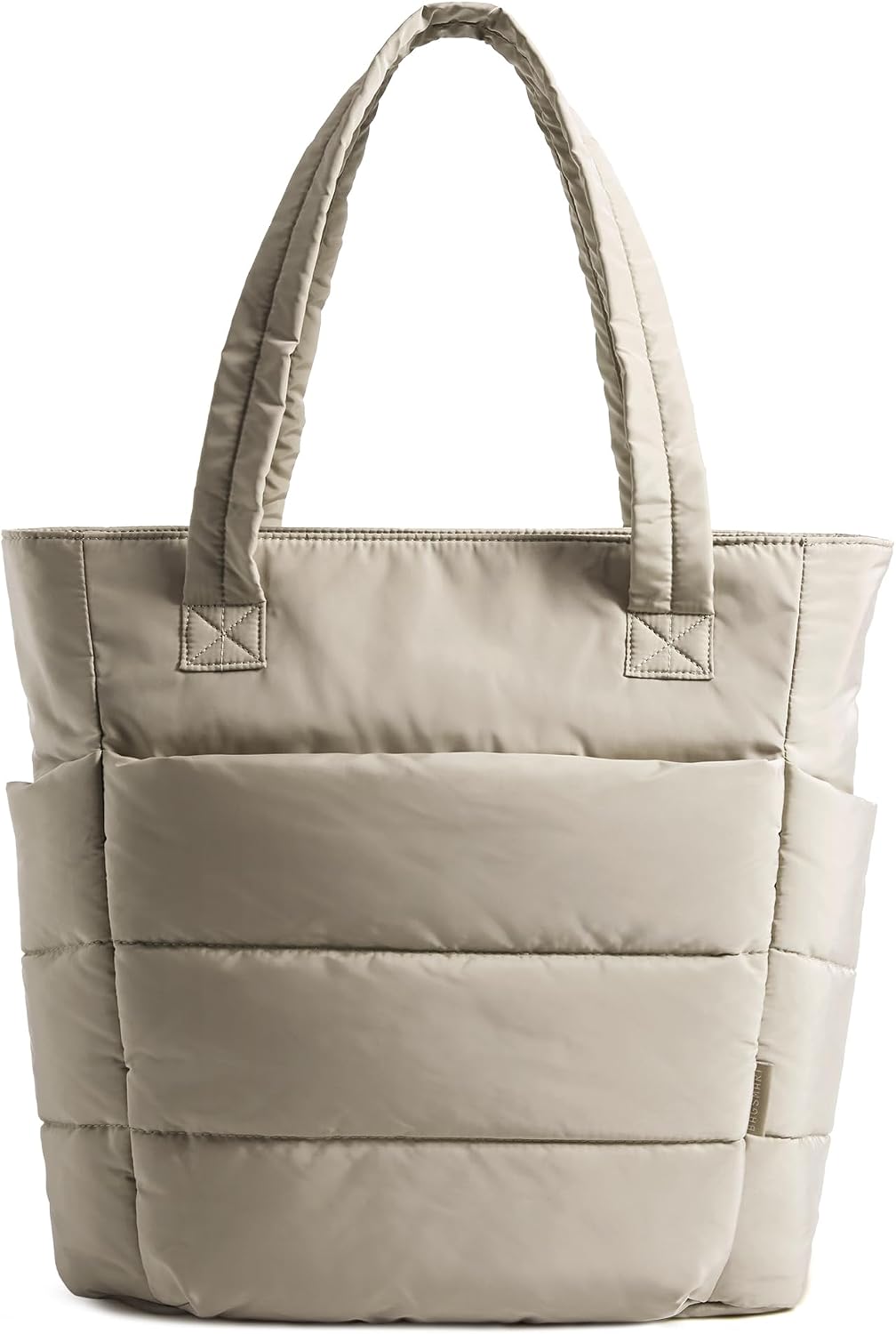 BAGSMART Tote Bag for Women, Lightweight Puffy Tote Bag with Compartments Shoulder Bag Handbag for Travel, Work, Gym | Lightweight