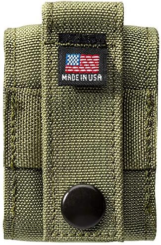 Zippo OD Green Tactical Pouch and Black Crackle Windproof Lighter Gift Set