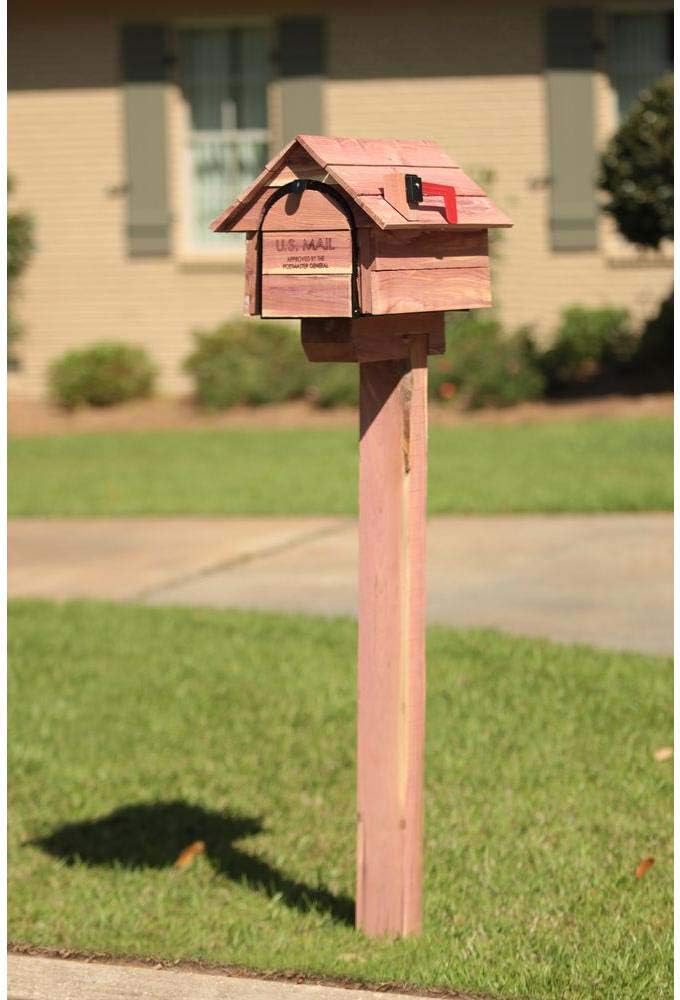 Gibraltar Mailboxes Cedar Drive-In Aromatic Cedar Wood, Mailbox Post, DPK00000