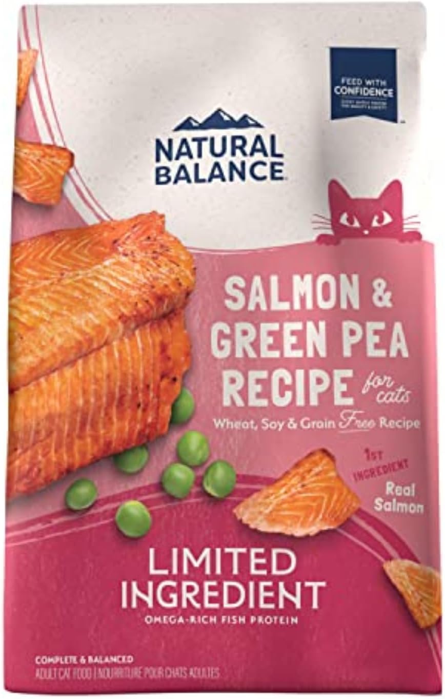 Natural Balance Limited Ingredient Adult Grain-Free Dry Cat Food - Balanced Nutrition - Soy-Free
