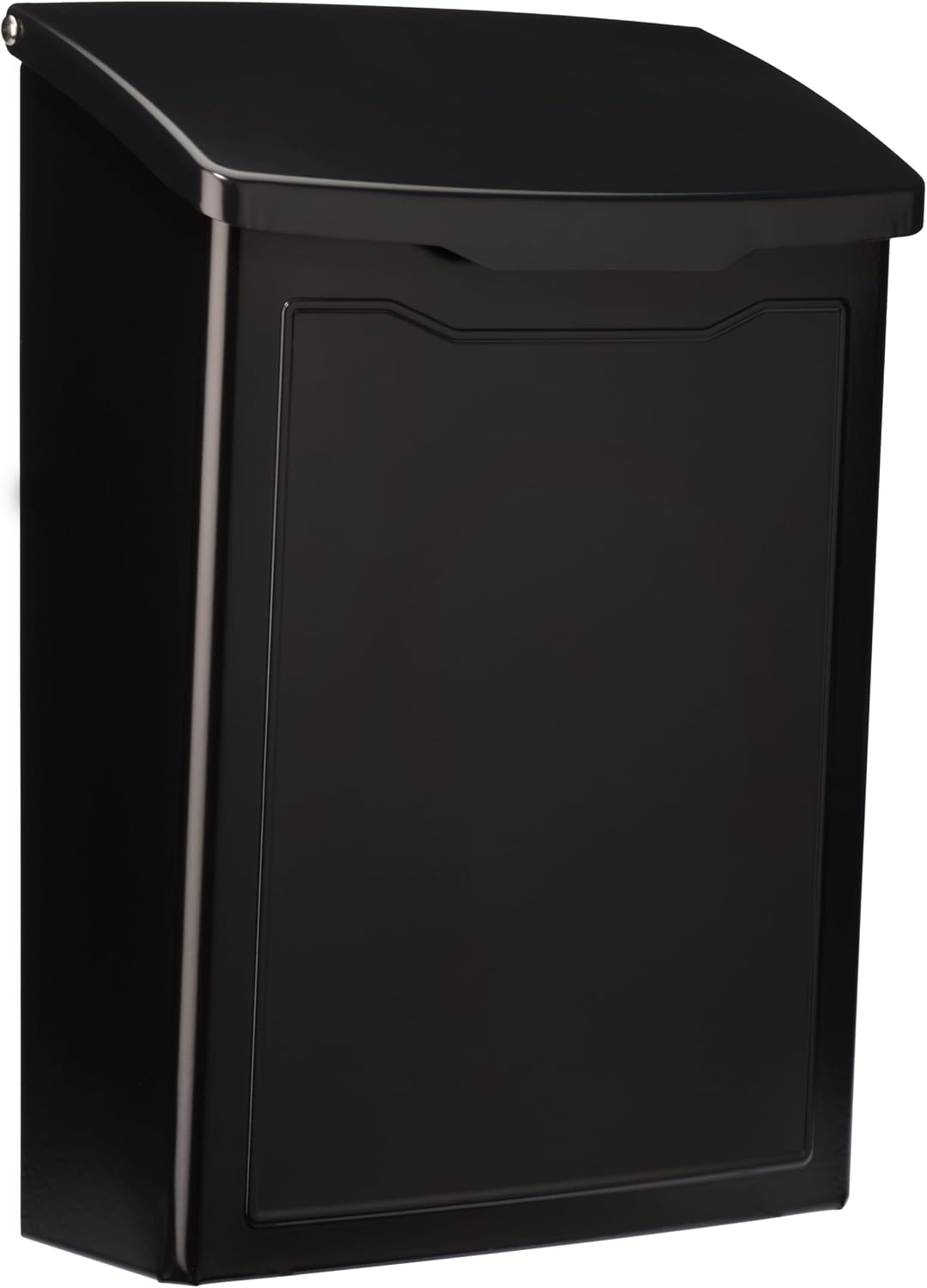 Architectural Mailboxes 2681B Black Marina Wall Mount Mailbox, Small | Galvanized steel build for outside with weather-resistant outdoor construction and a rust-resistant powder-coat finish.