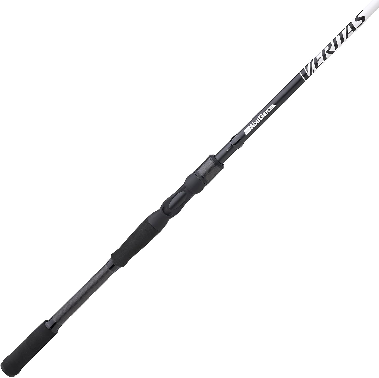 Abu Garcia Veritas Casting BFS Fishing Rod, Balanced and Lightweight Rod, Powerlux 100 Construction, Custom Ergonomic Reel Seat