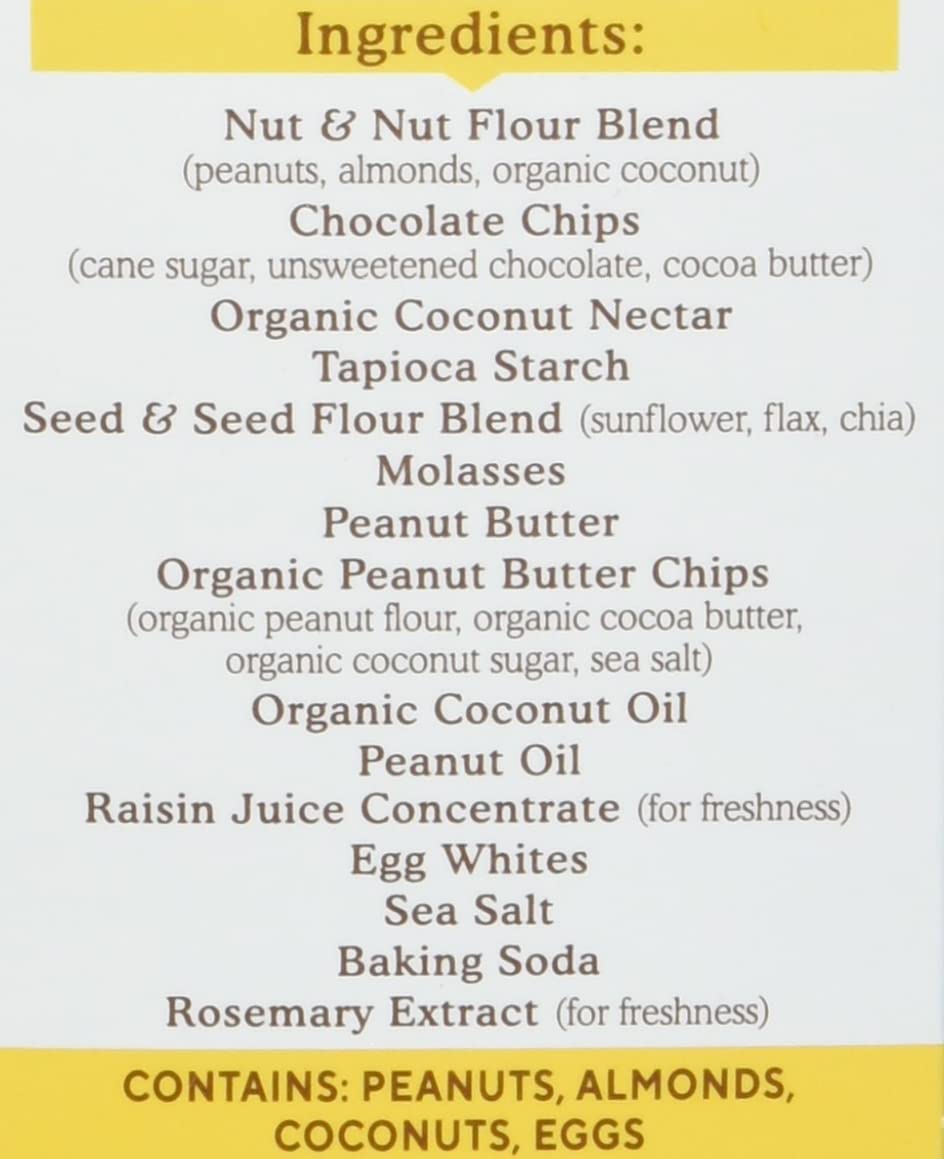 Simple Mills Soft Baked Dark Chocolate Almond Flour Bars, 5 ct, 1.19 oz each