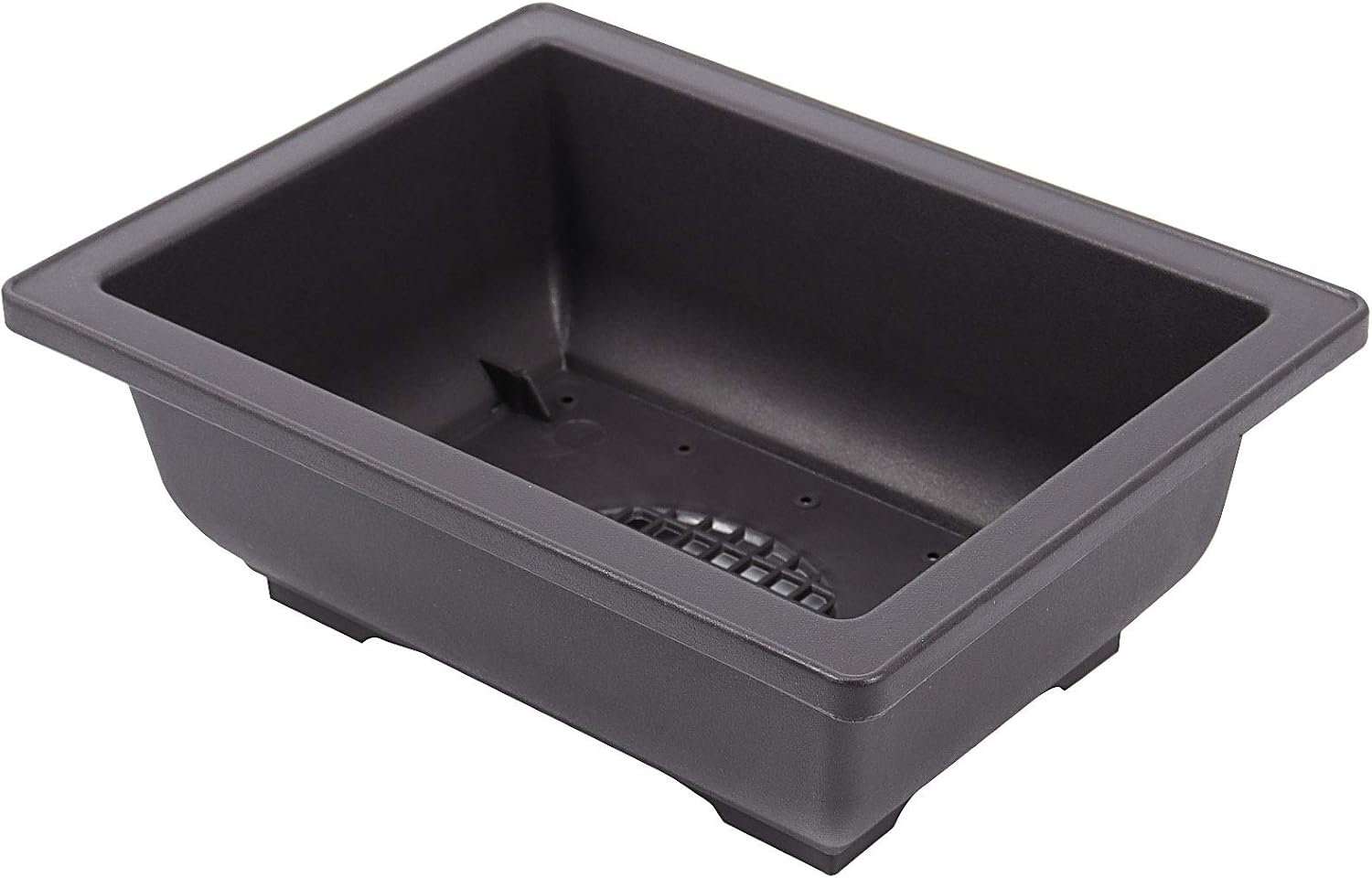 15 PCS 6.5 Inch Bonsai Training Pots with Trays, Rectangular Plastic Growing Pots, Flower Succulent Pots Container for Garden, Yard, Office, Porch