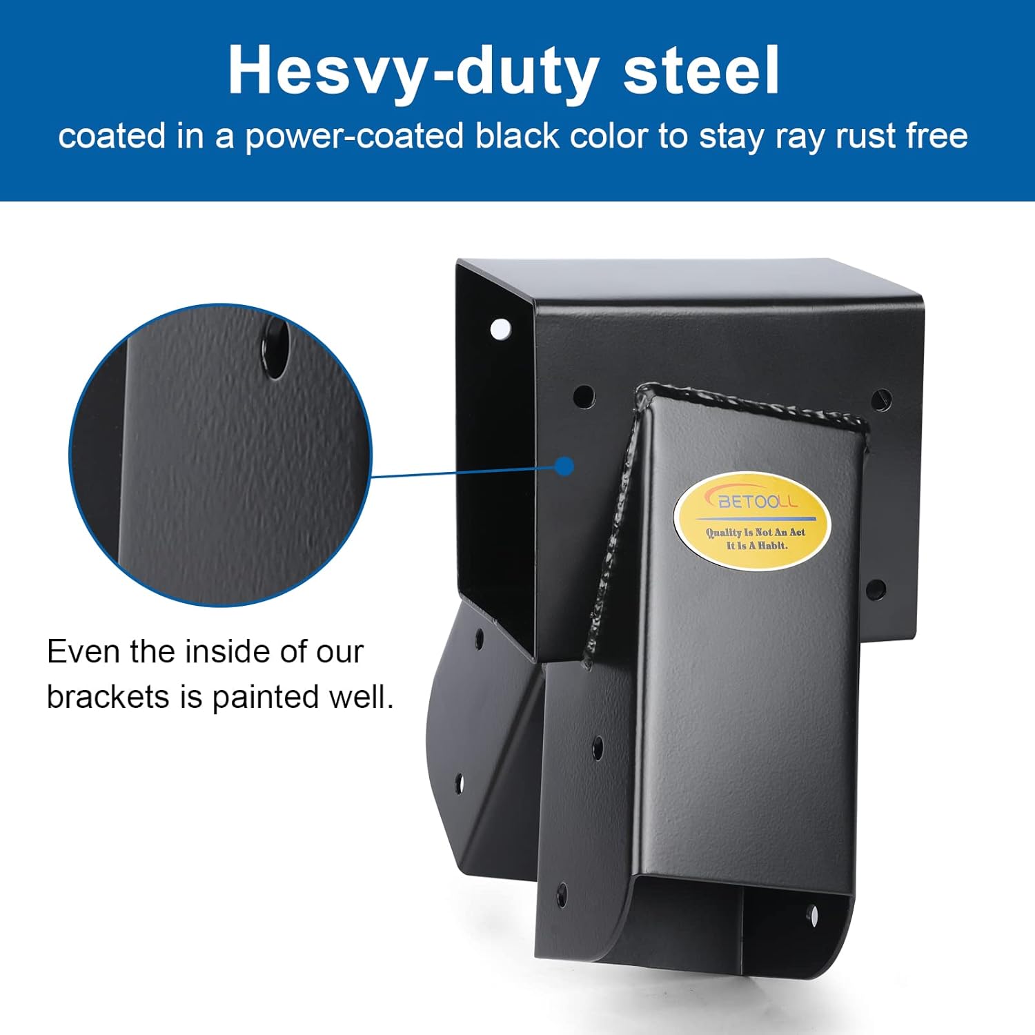 BETOOLL Swing Set Bracket with All Mounting Hardware Middle Bracket